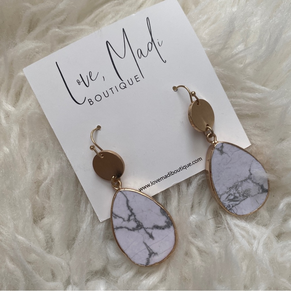 Howlite Dangle Earrings